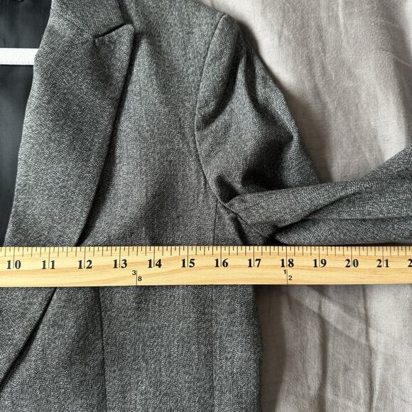 Rag and Bone Women's Gray Blazer Wool Size 4 Single Breasted Preppy Office - Picture 4 of 9